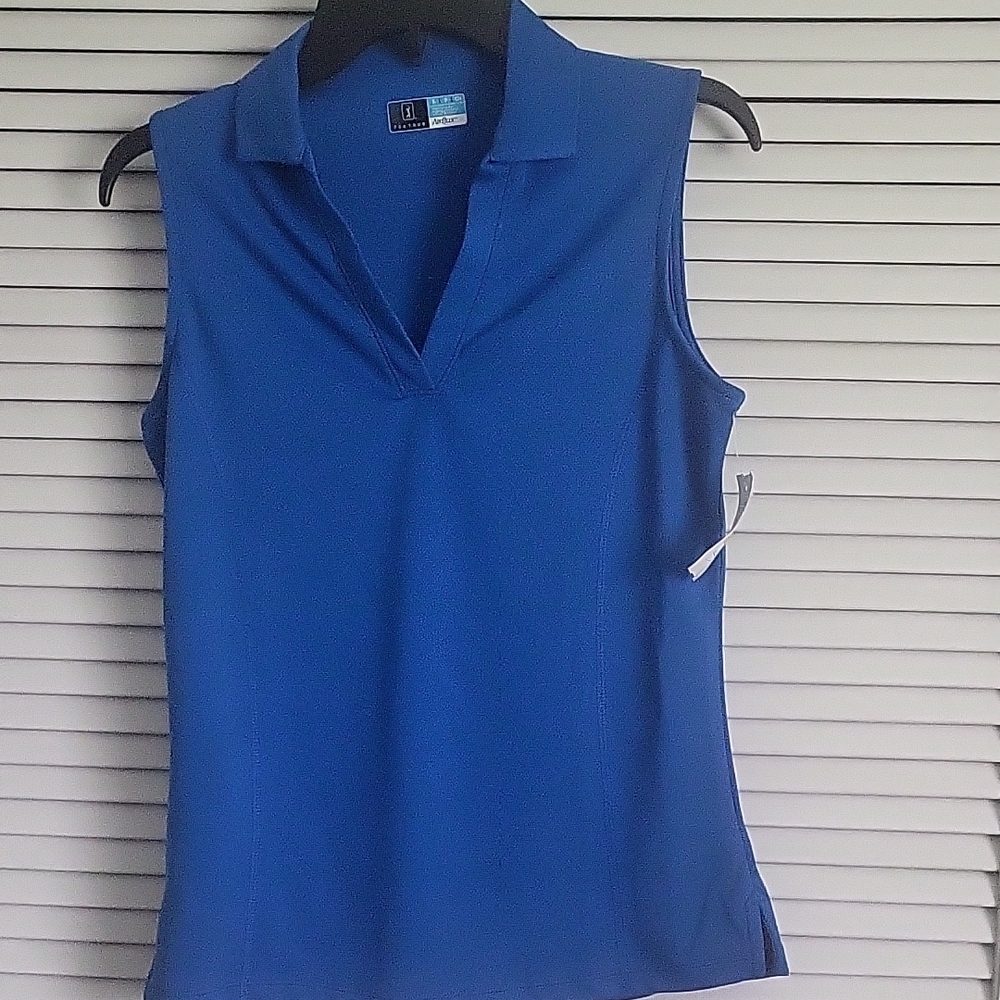PGA Tour Blue Sleeveless Top